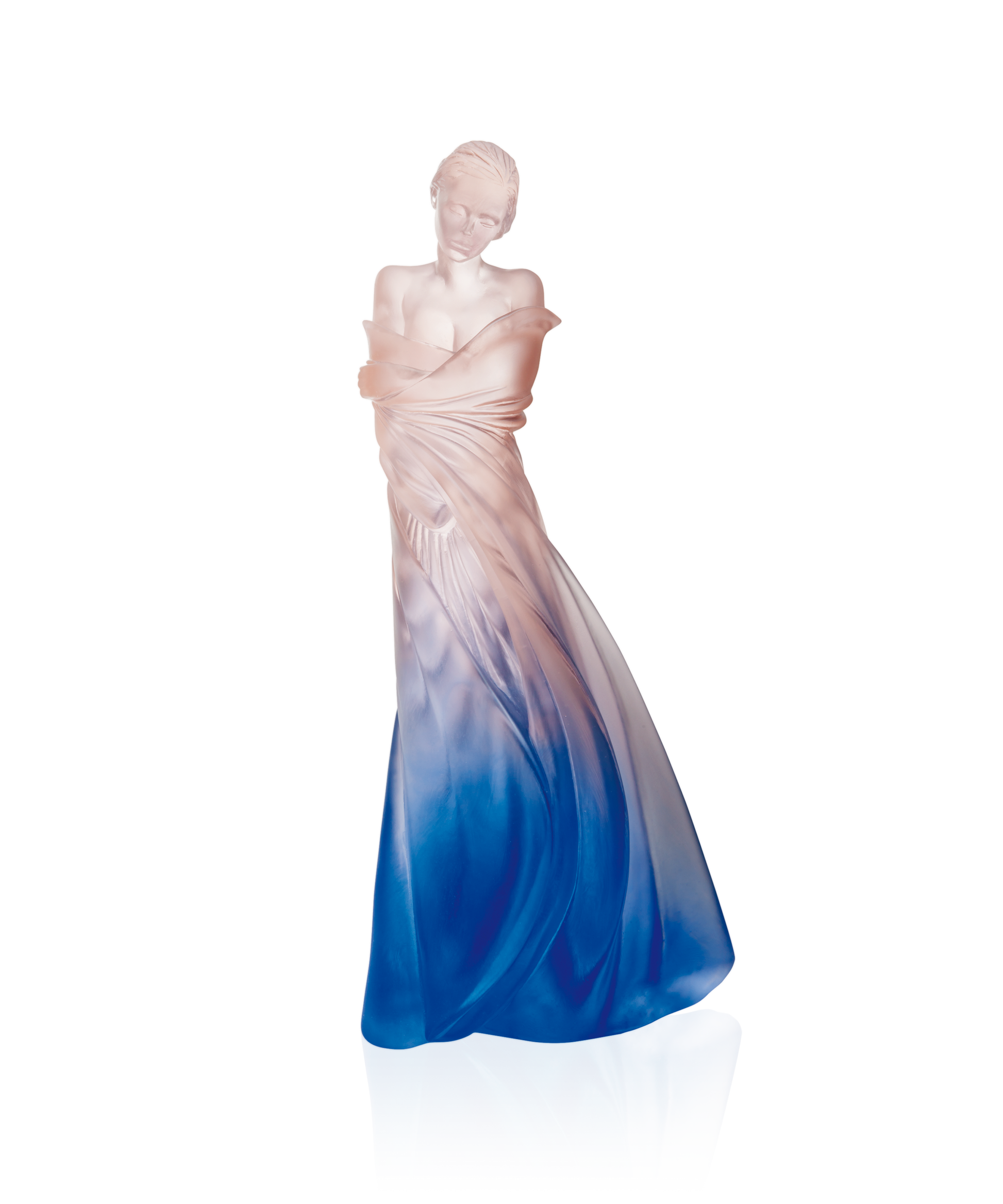 L'hiver en Soi Bleue et rose de Marie-Paule Deville-Chabrolle 125ex - Daum