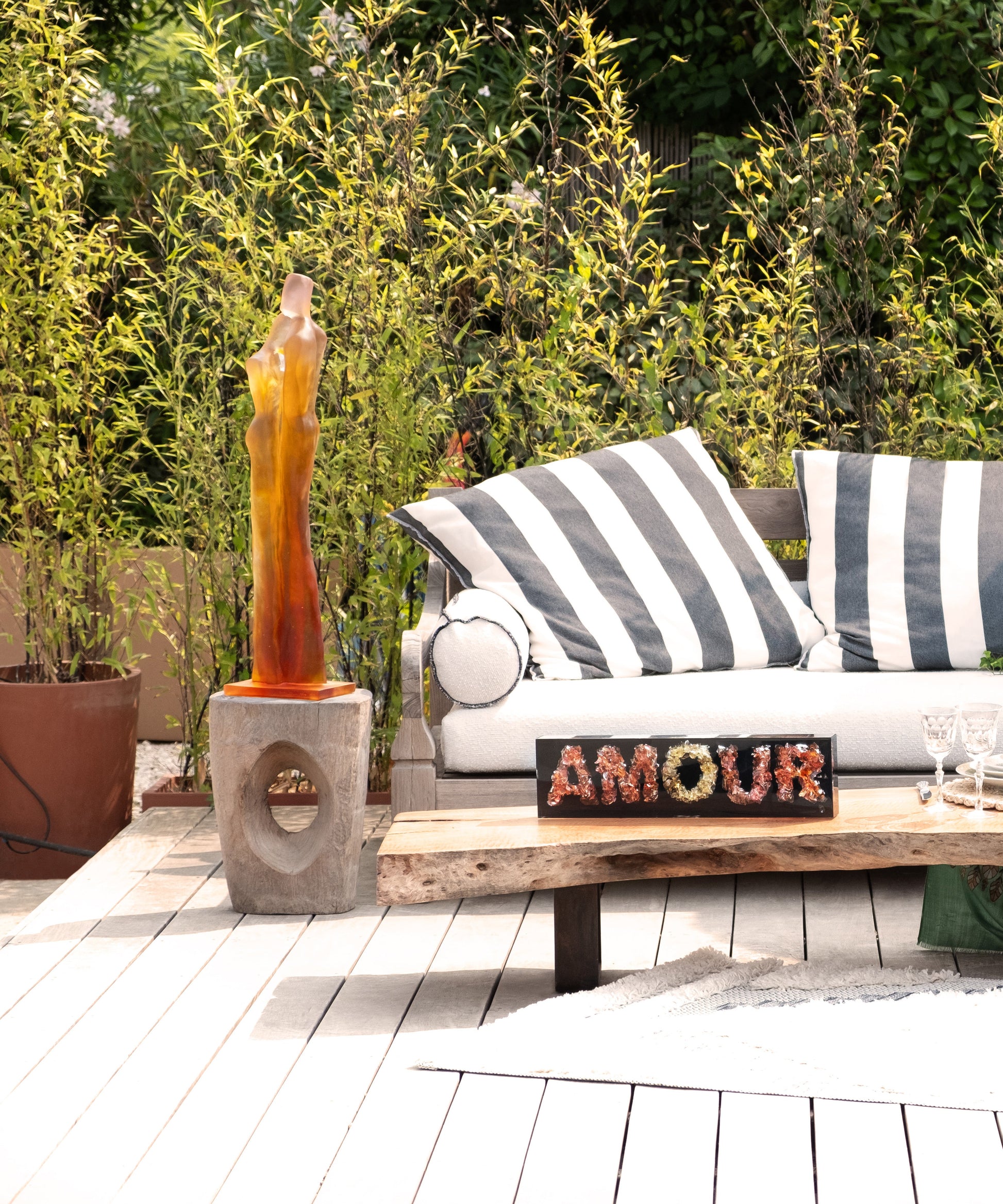 Le Retour Ambre et rose de Laurence Bonnel 75ex - Daum