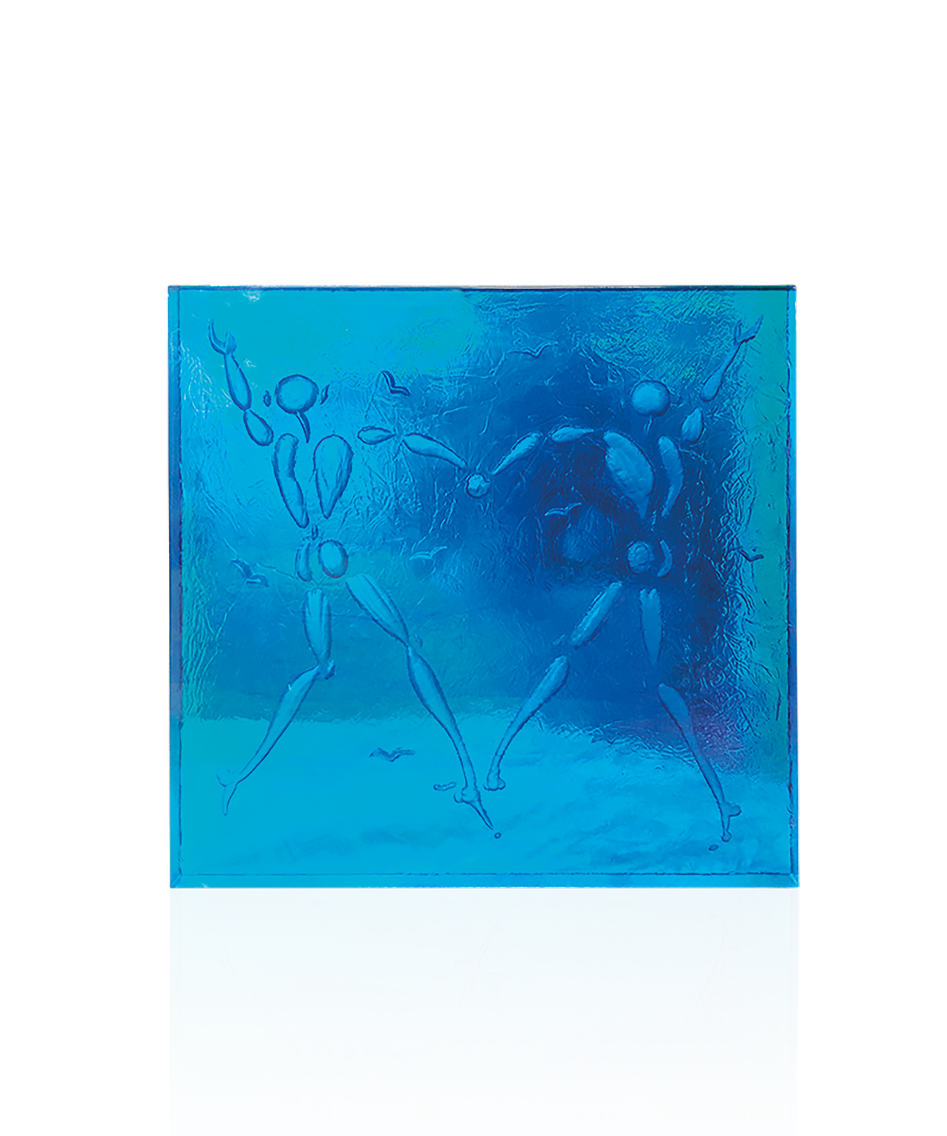Love Dance Bleue de Jérôme Mesnager 8ex - Daum