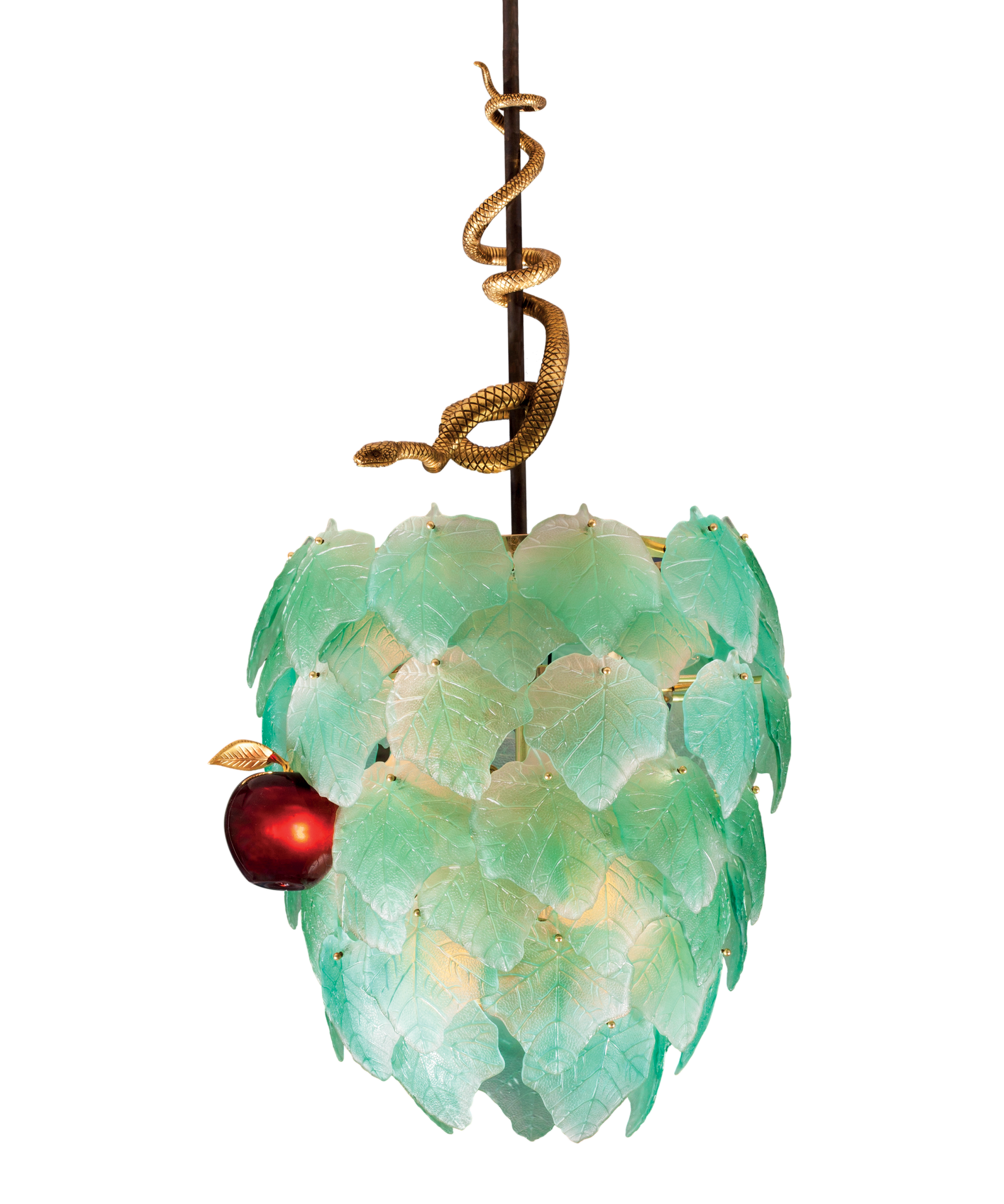 Lustre Eden reptile Vert de Martyn Lawrence Bullard 8ex - Daum