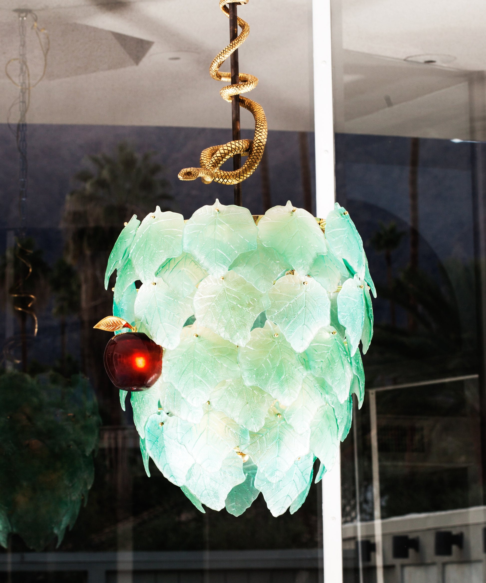 Lustre Eden Vert de Martyn Lawrence Bullard 50ex - Daum