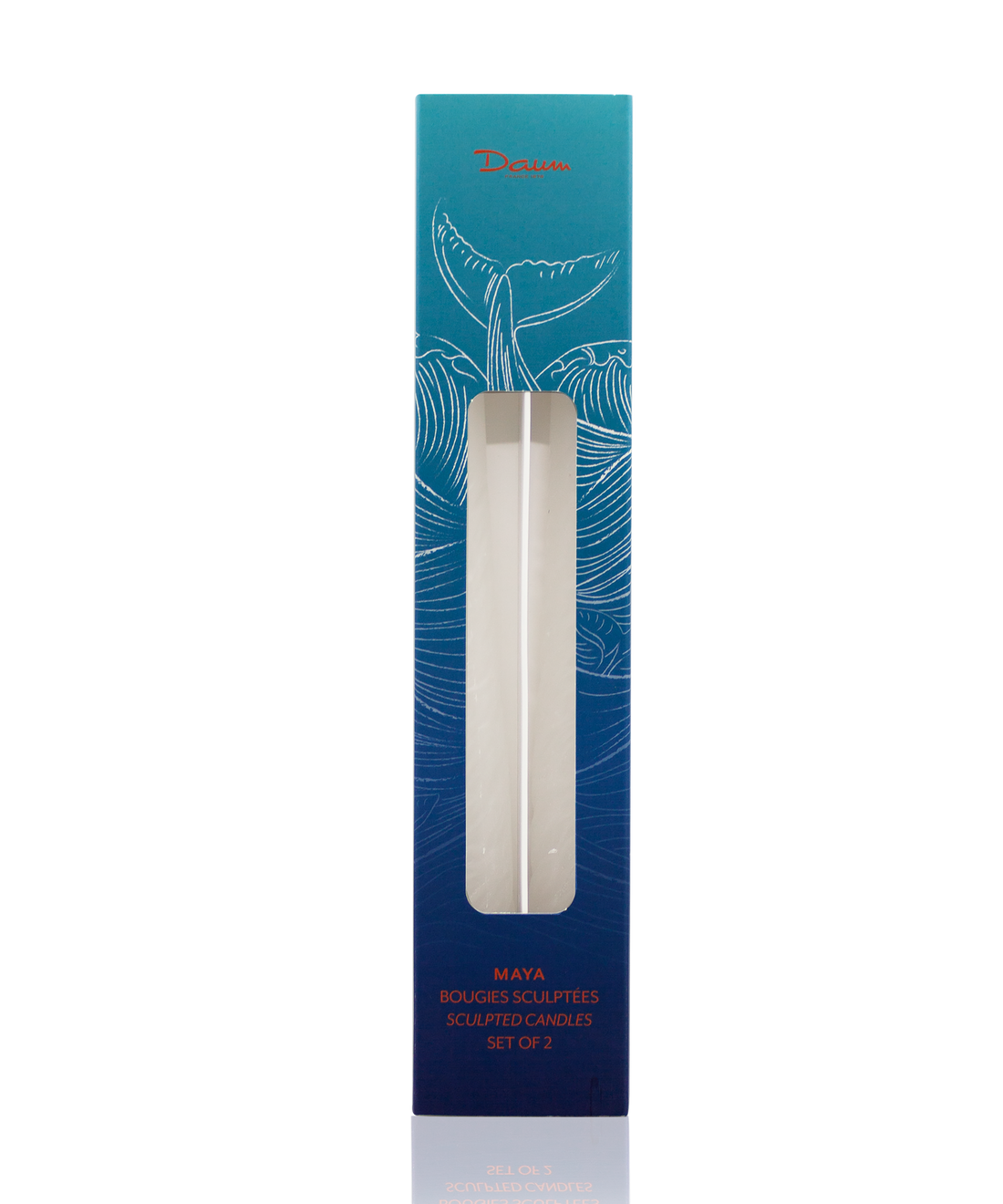 Maya Coffret de 2 bougies sculptées - Daum