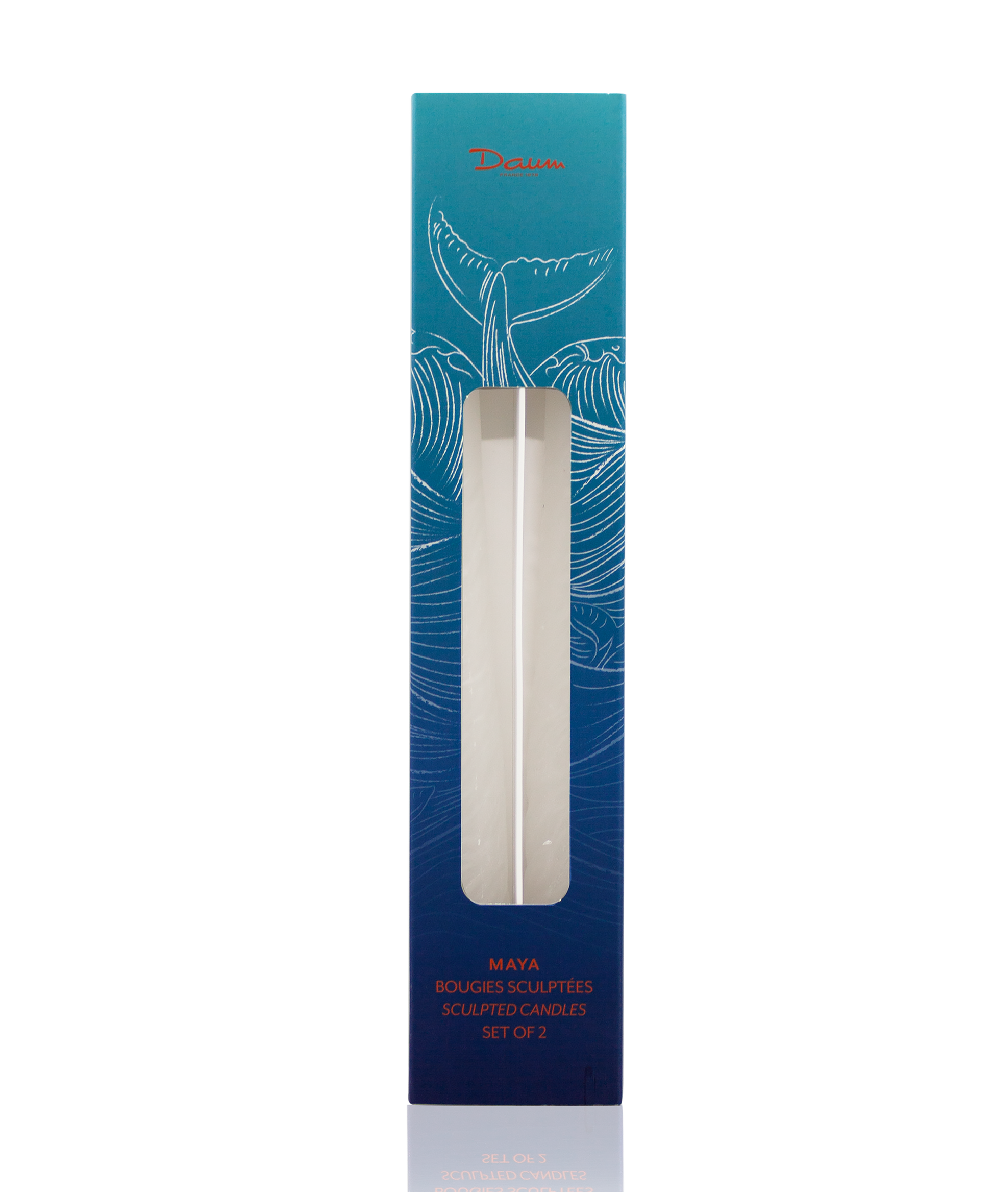 Maya Coffret de 2 bougies sculptées - Daum