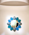 Mélodie Miroir Turquoise de Jacques Hurel 25ex - Daum