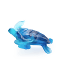 Mer de Corail Tortue de mer grand modèle Bleue - Daum