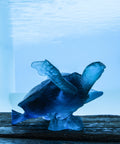 Mer de Corail Tortue de mer grand modèle Bleue - Daum