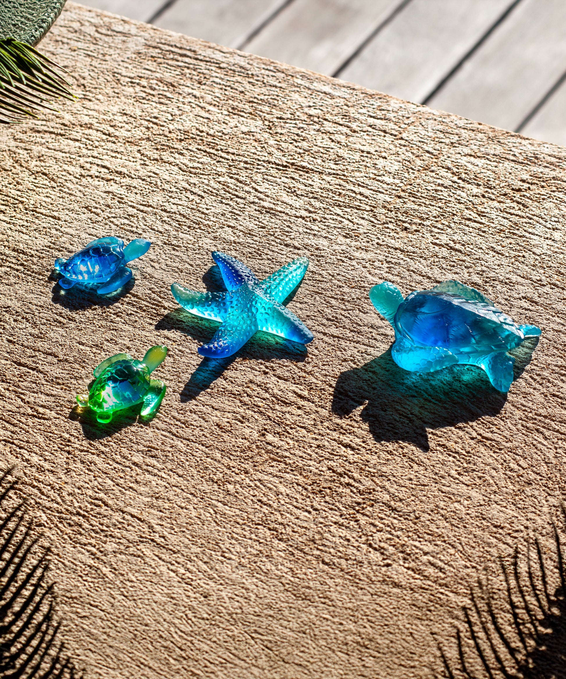 Mer de Corail Tortue de mer moyen modèle Bleue - Daum