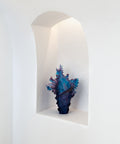 Mer de Corail Vase grand modèle Bleu et rouge - Daum