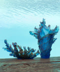 Mer de Corail Vase grand modèle Bleu et rouge - Daum