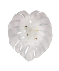 Monstera Applique grand modèle Blanche de Emilio Robba - Daum