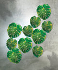 Monstera Applique grand modèle Verte de Emilio Robba - Daum