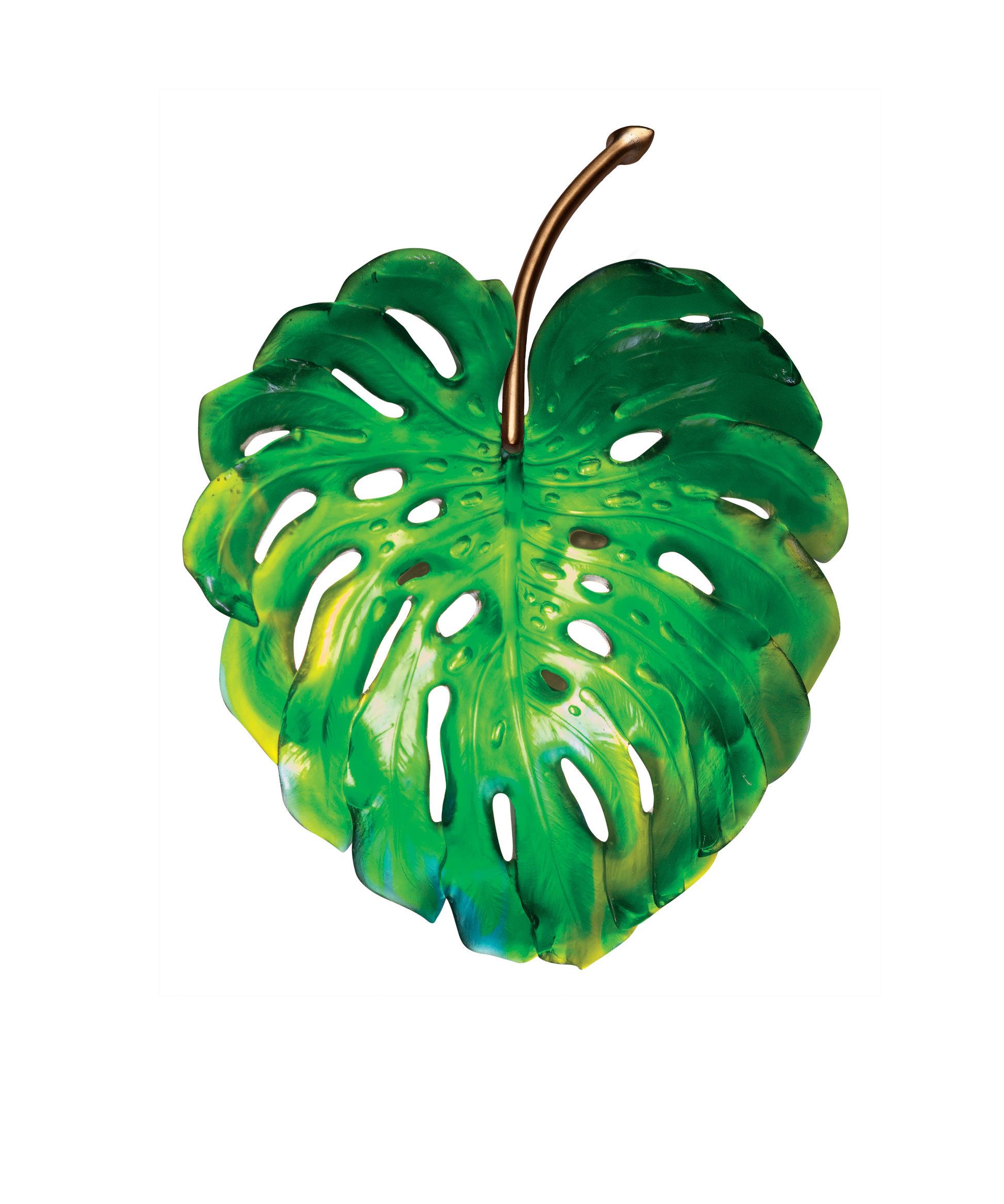 Monstera Applique petit modèle Verte de Emilio Robba - Daum