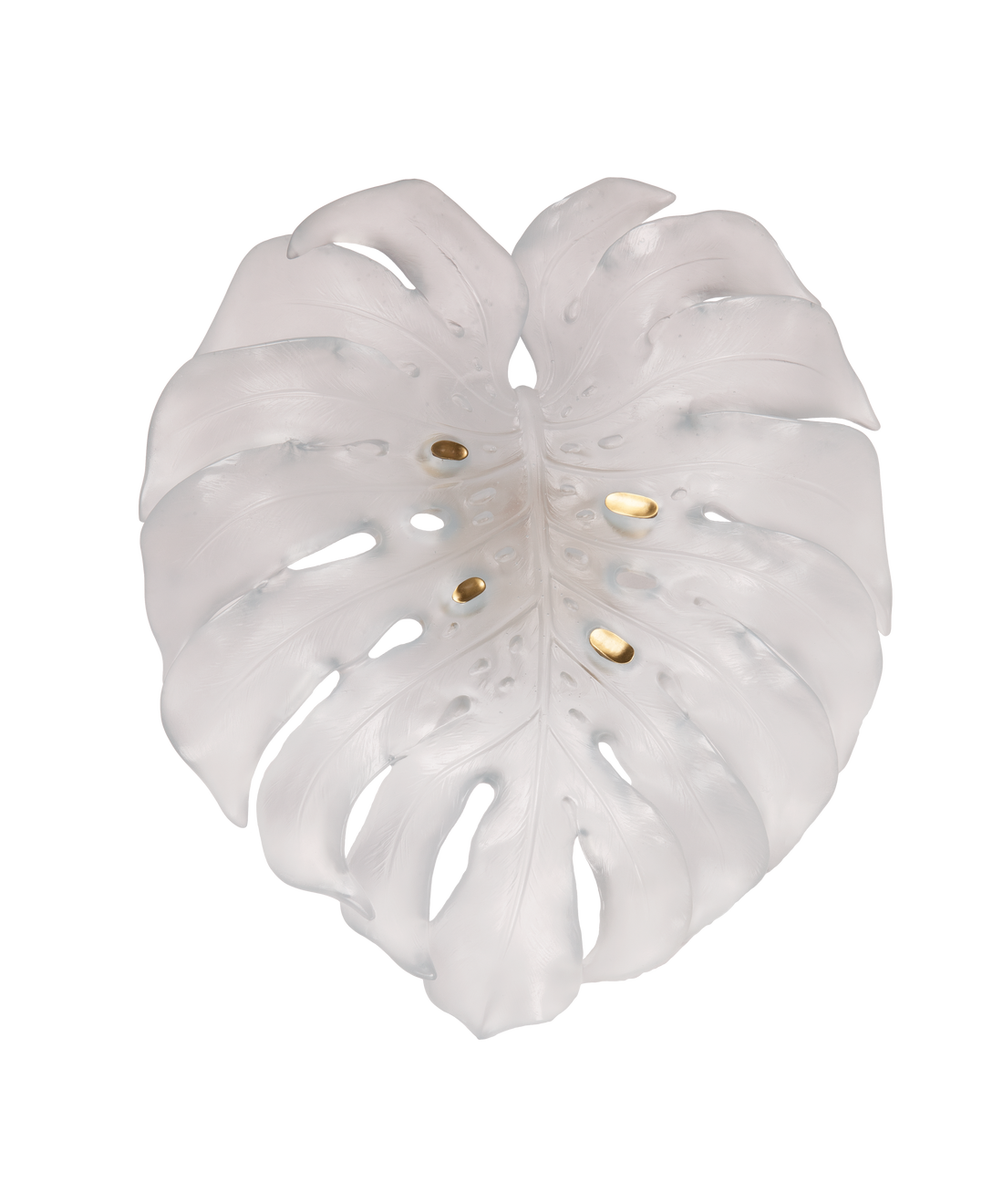 Monstera Feuille murale grand modèle Blanche de Emilio Robba - Daum