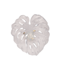 Monstera Feuille murale petit modèle - fixation courte Blanche de Emilio Robba - Daum