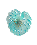 Monstera Feuille murale petit modèle Turquoise de Emilio Robba - Daum
