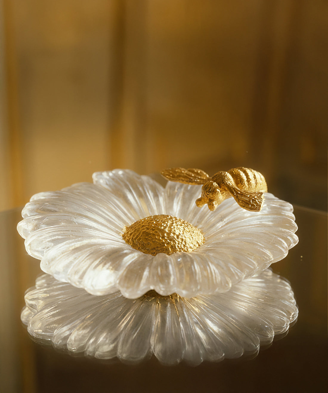 Or d'Abeille Fleur décorative - Daum