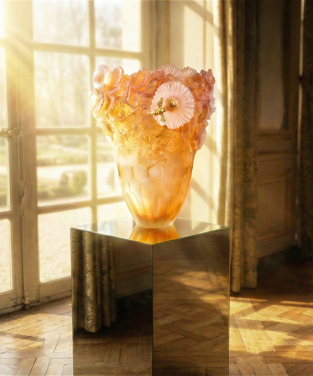Or d'Abeille Vase magnum 99ex - Daum