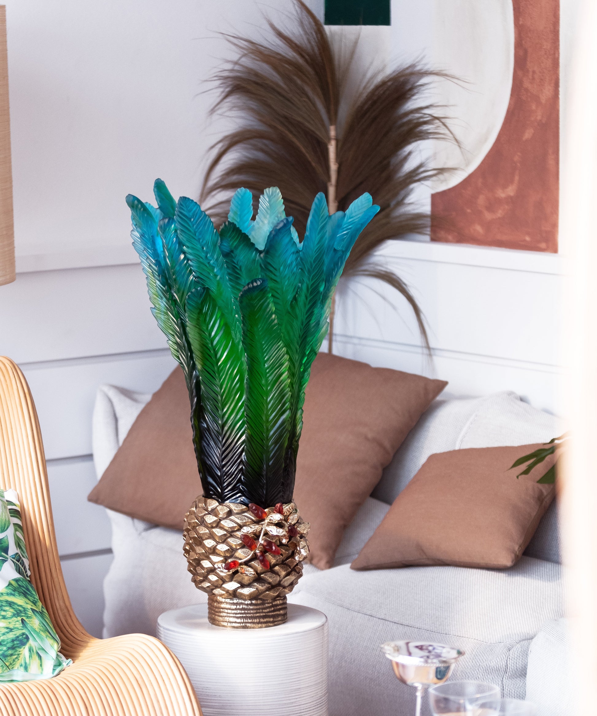 Palm Beach Vase prestige de Emilio Robba 99ex - Daum