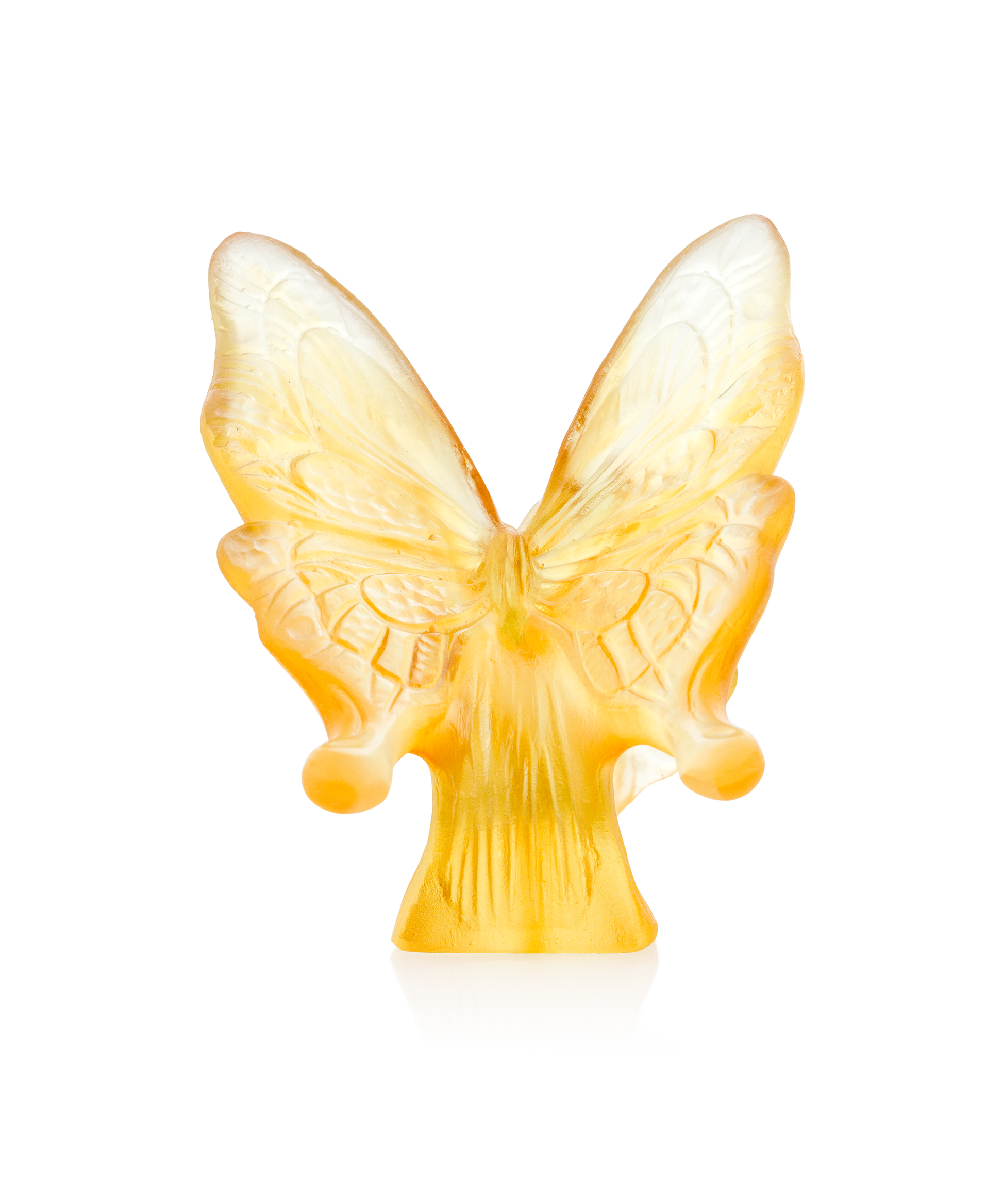 Papillon Ambre et jaune - Daum