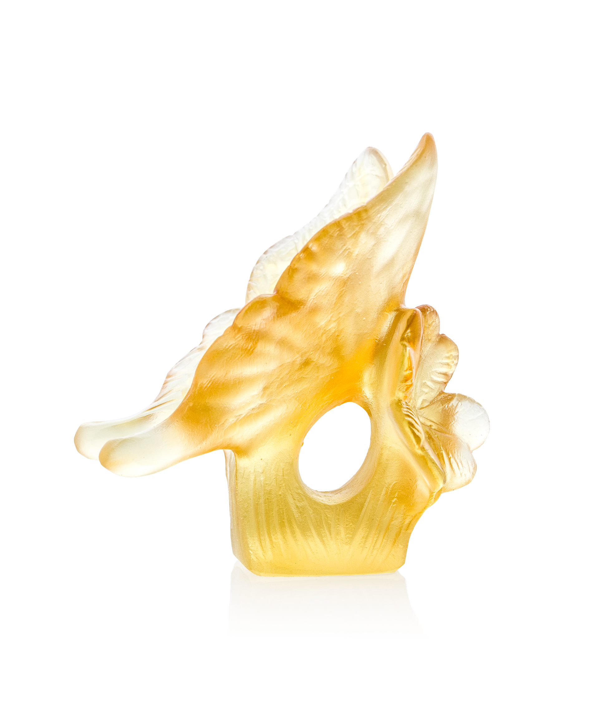 Papillon Ambre et jaune - Daum