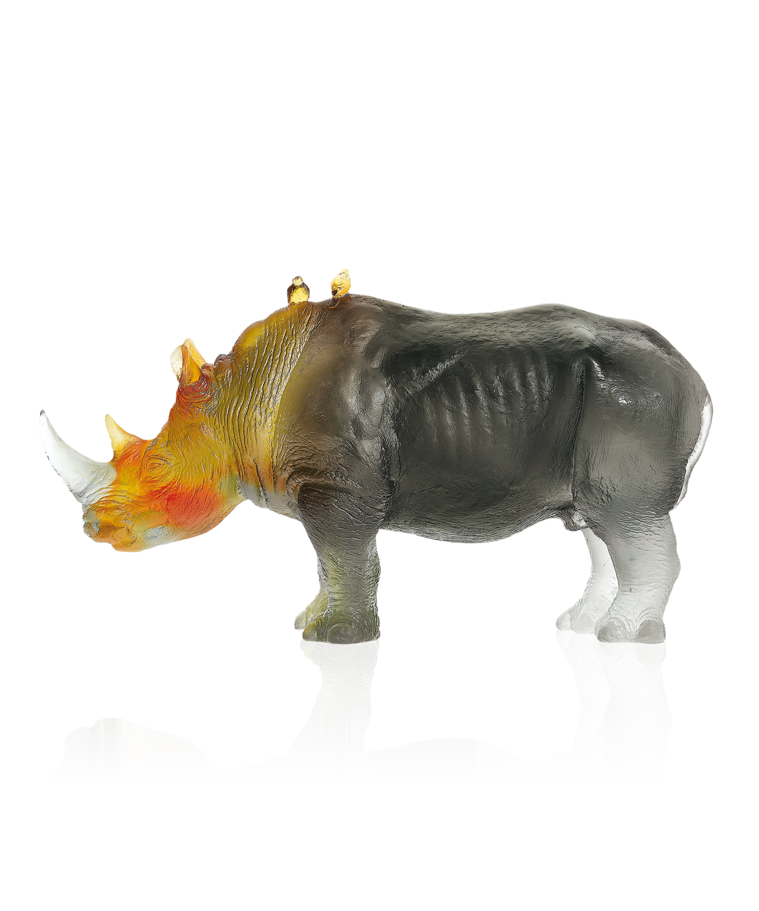 Rhinocéros Ambre gris de Jean-François Leroy 1000ex - Daum