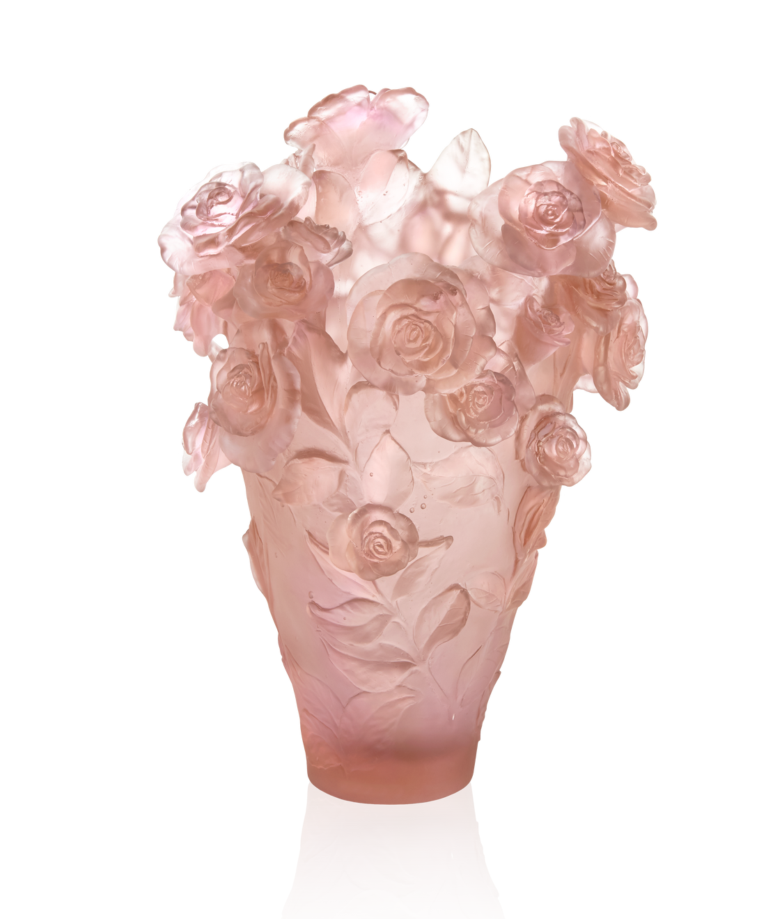 Rose Passion Vase magnum Rose 99ex - Daum
