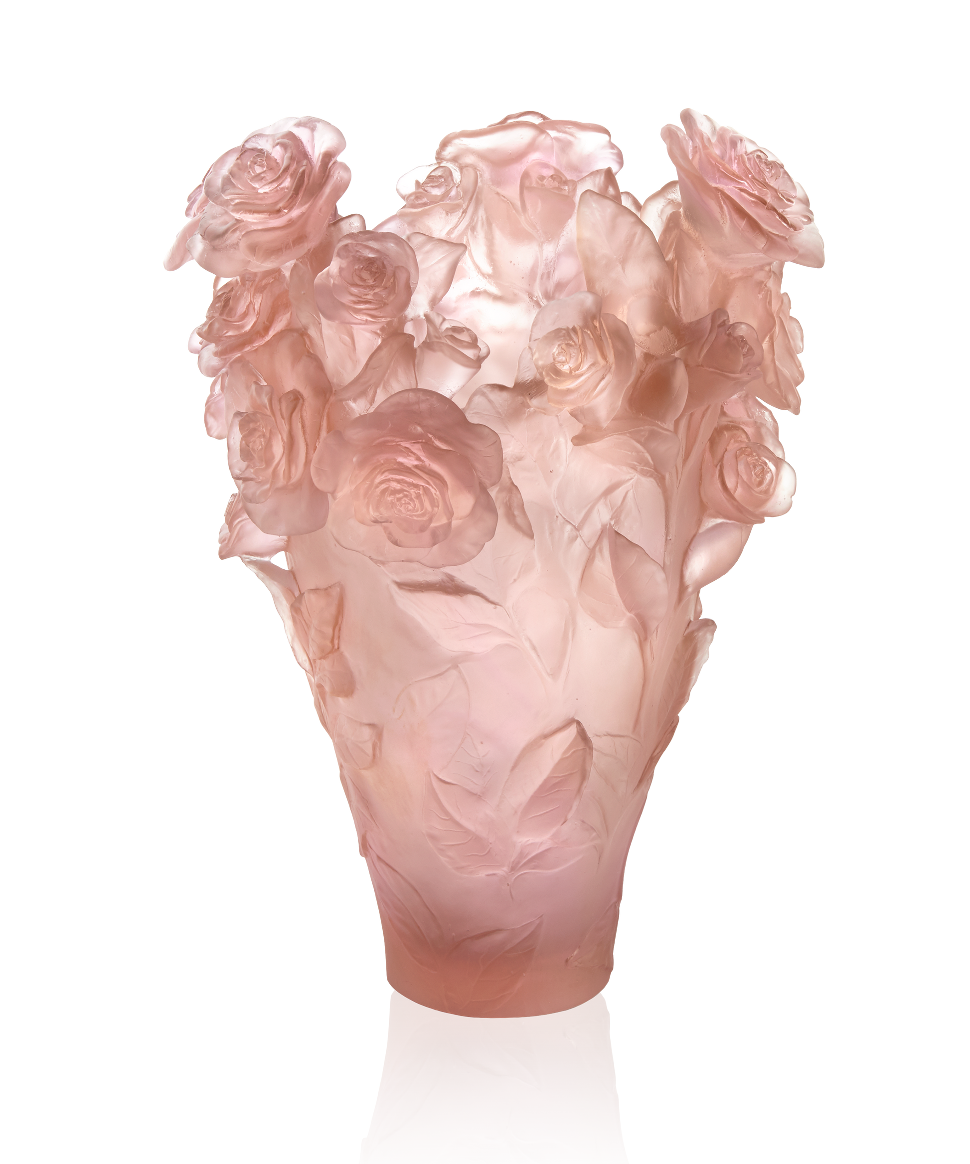 Rose Passion Vase magnum Rose 99ex - Daum