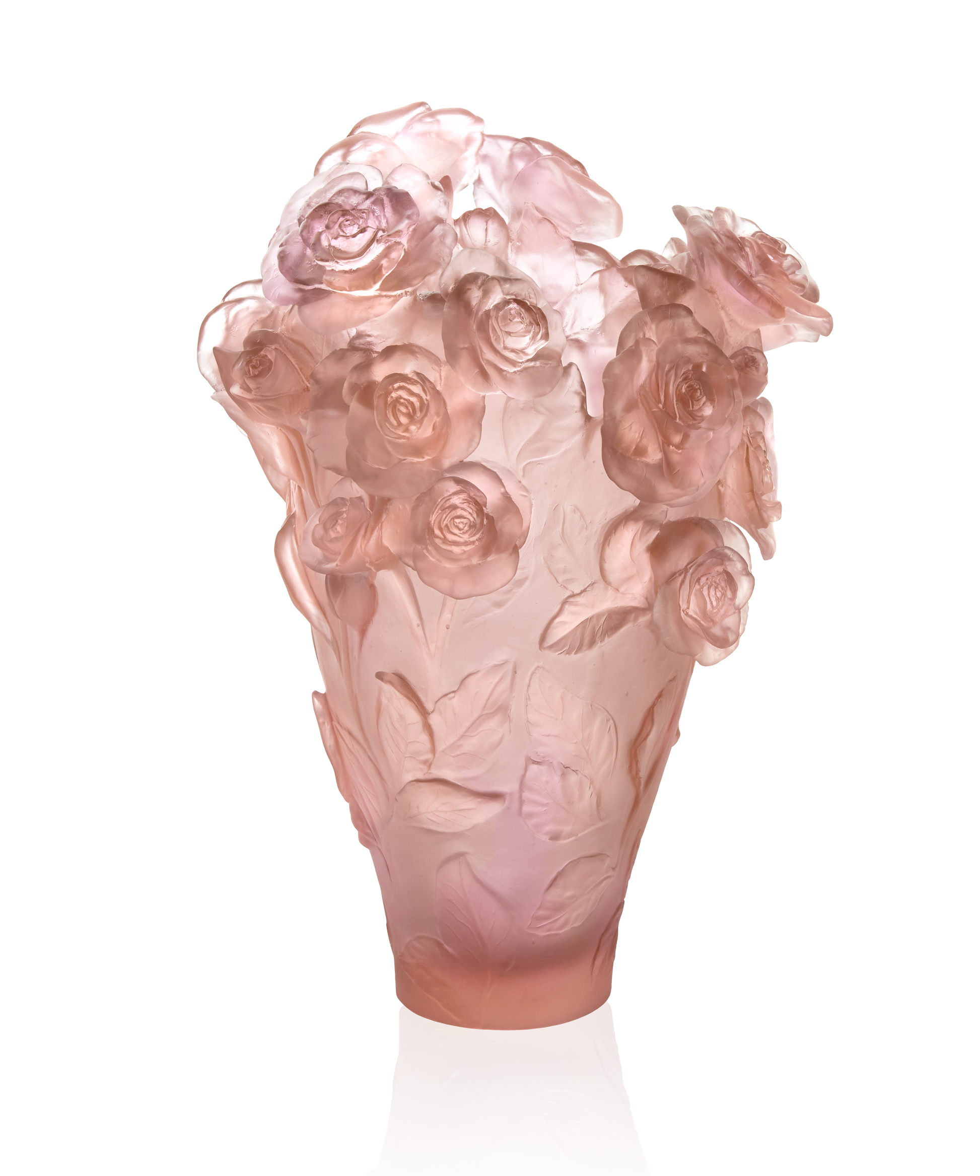 Rose Passion Vase magnum Rose 99ex - Daum