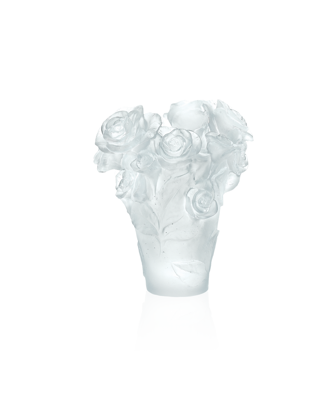 Rose Passion Vase petit modèle Blanc - Daum