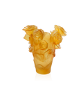 Rose Passion Vase petit modèle Jaune - Daum