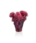 Rose Passion Vase petit modèle Rouge et violet - Daum