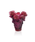 Rose Passion Vase petit modèle Rouge et violet - Daum