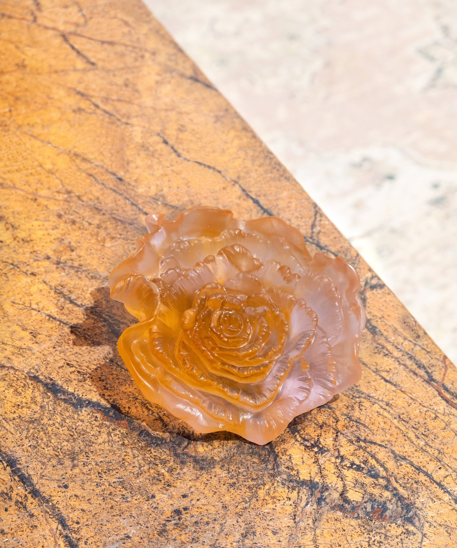 Rose Royale Fleur décorative - Daum