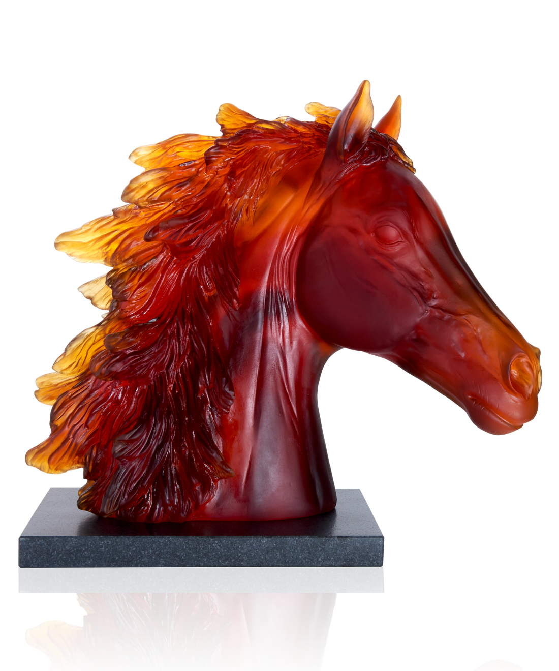Sculpture tête de cheval 500ex - Daum