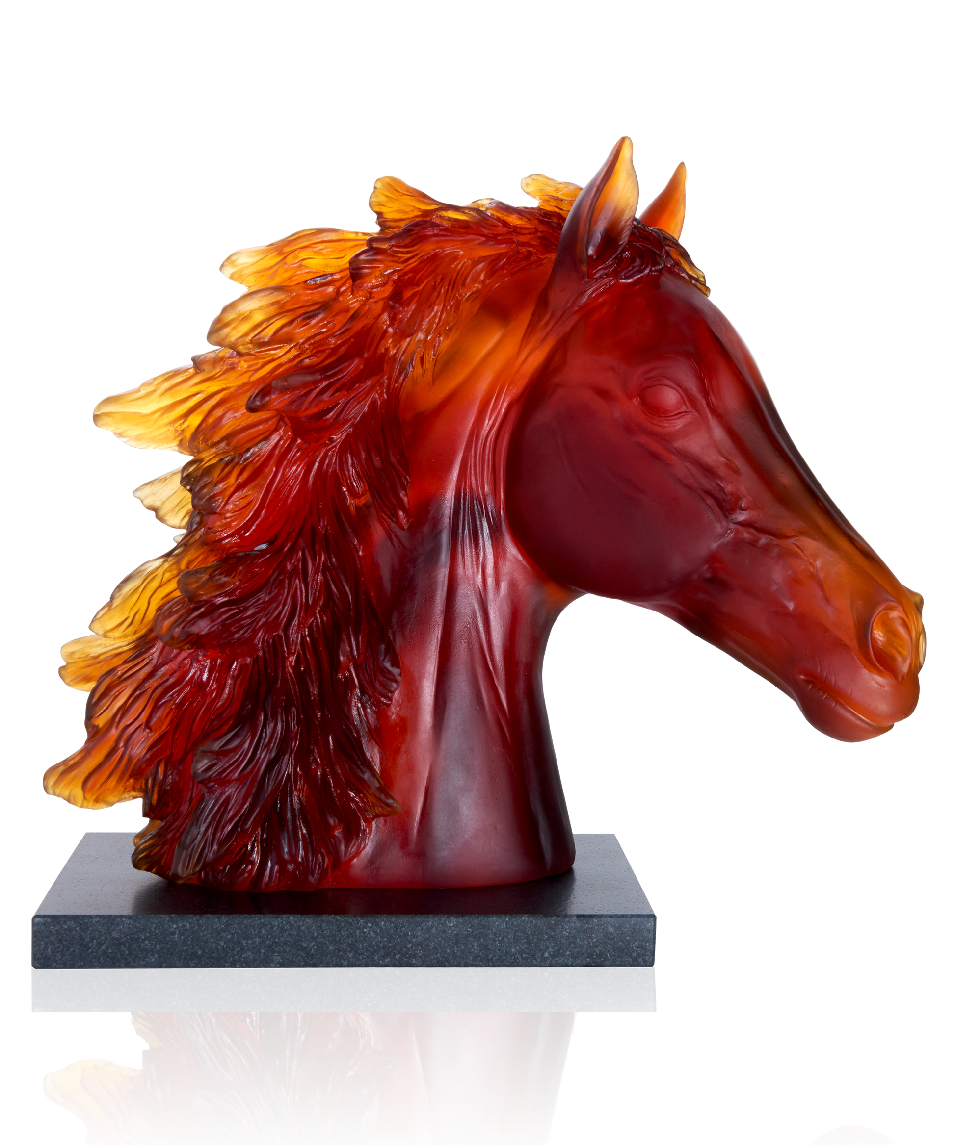 Sculpture tête de cheval 500ex - Daum