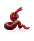 Serpent rouge, finition or 88ex - Daum