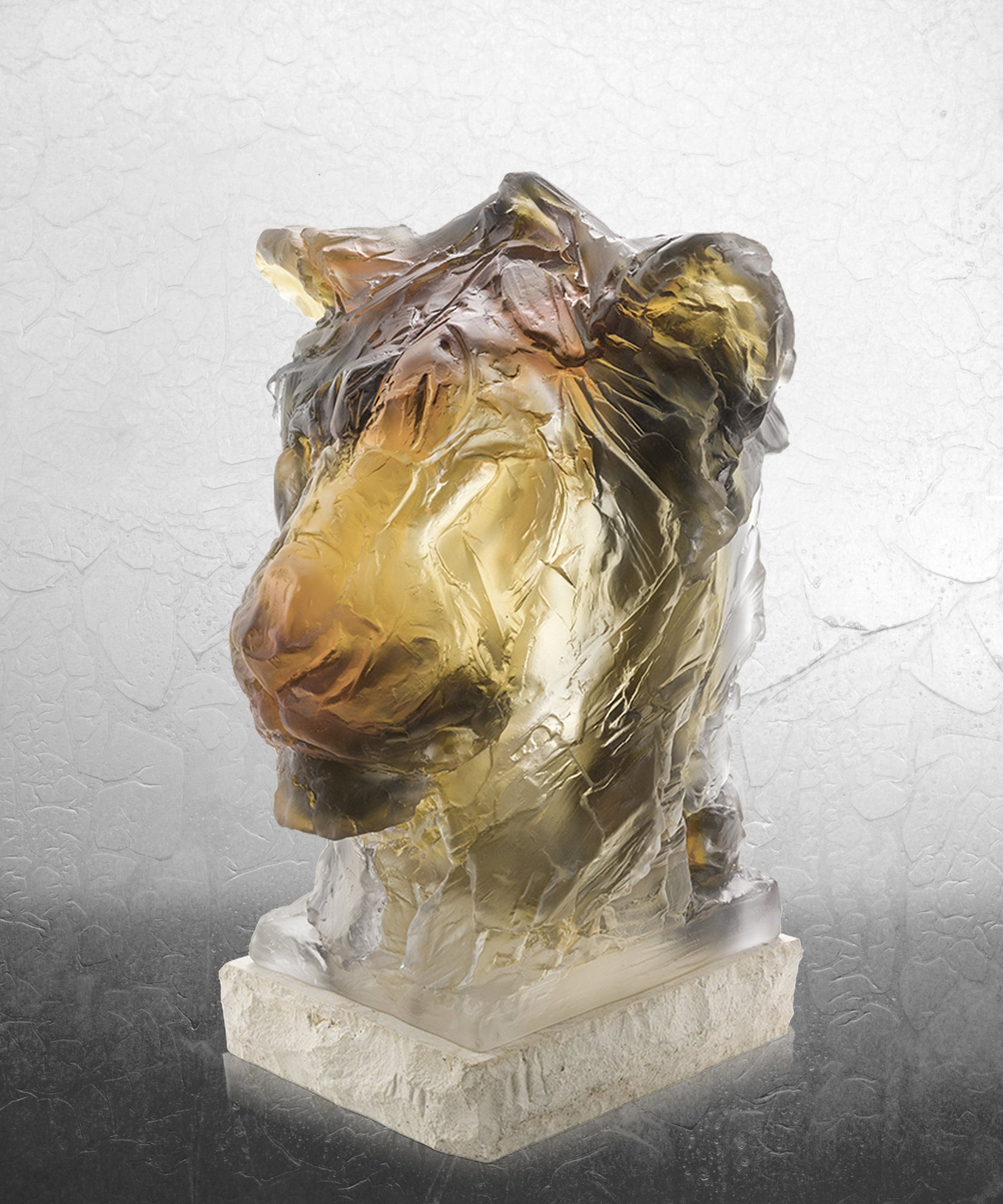 Tête de Lion de Patrick Villas 75ex - Daum