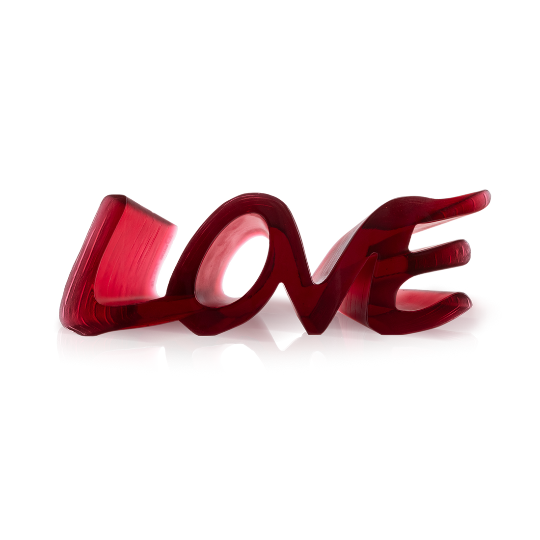 True Love grand modèle Rouge - Daum