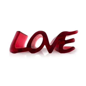 True Love grand modèle Rouge - Daum
