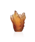 Tulipe Vase Ambre - Daum