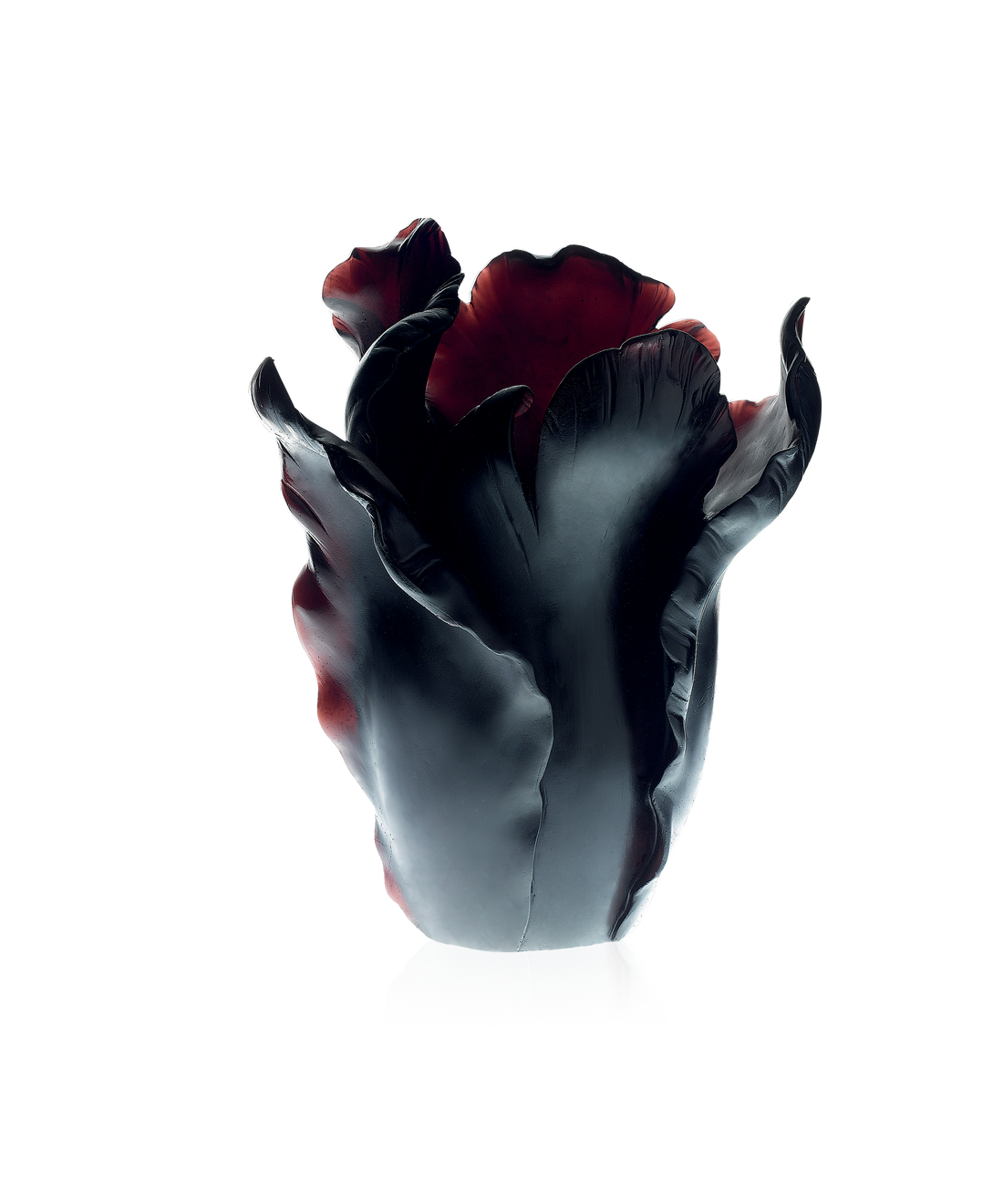 Tulipe Vase grand modèle Noir - Daum