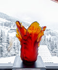 Tulipe Vase magnum Ambre foncé 50ex - Daum