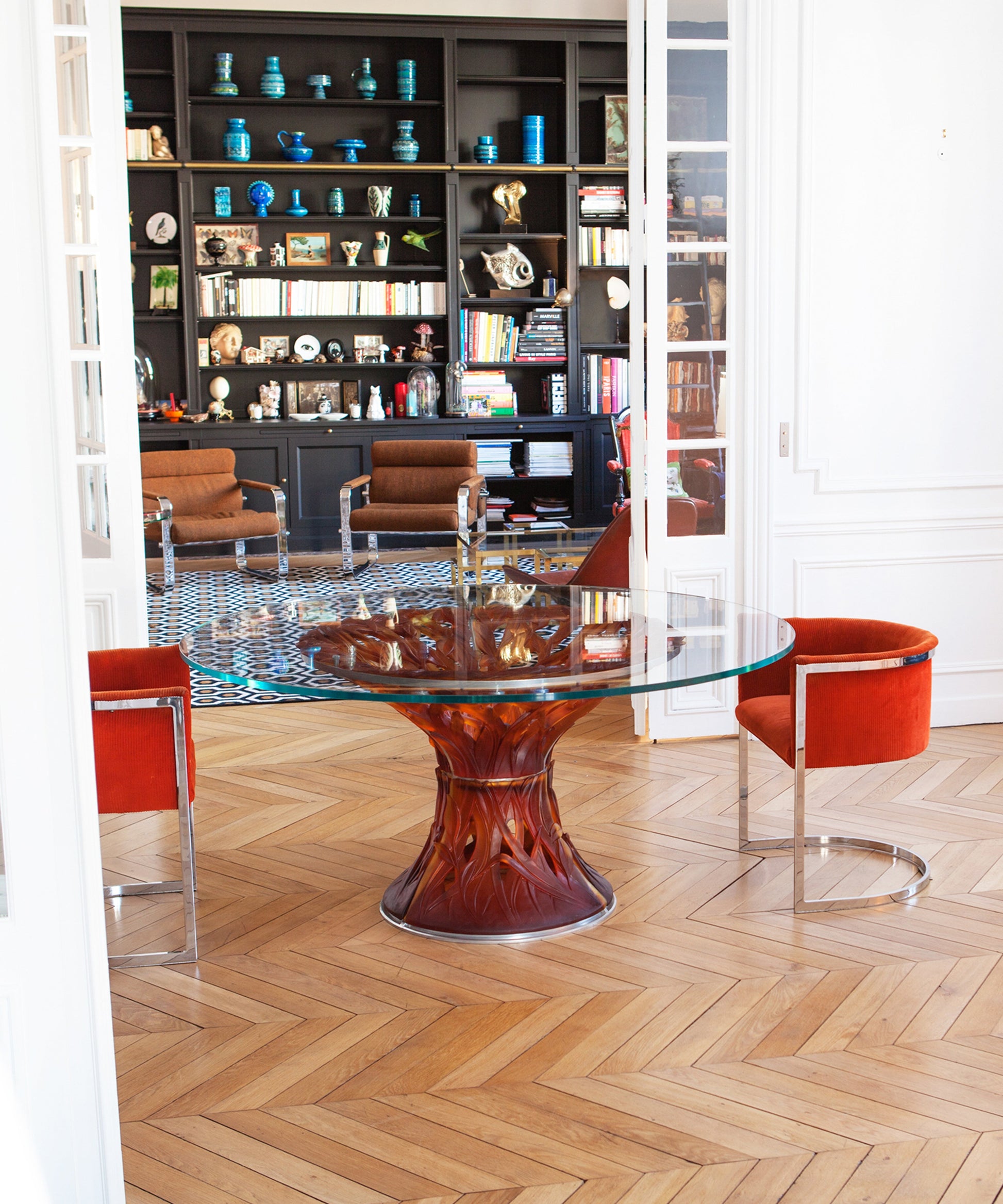 Végétale Table 6 éléments Ambre - Daum