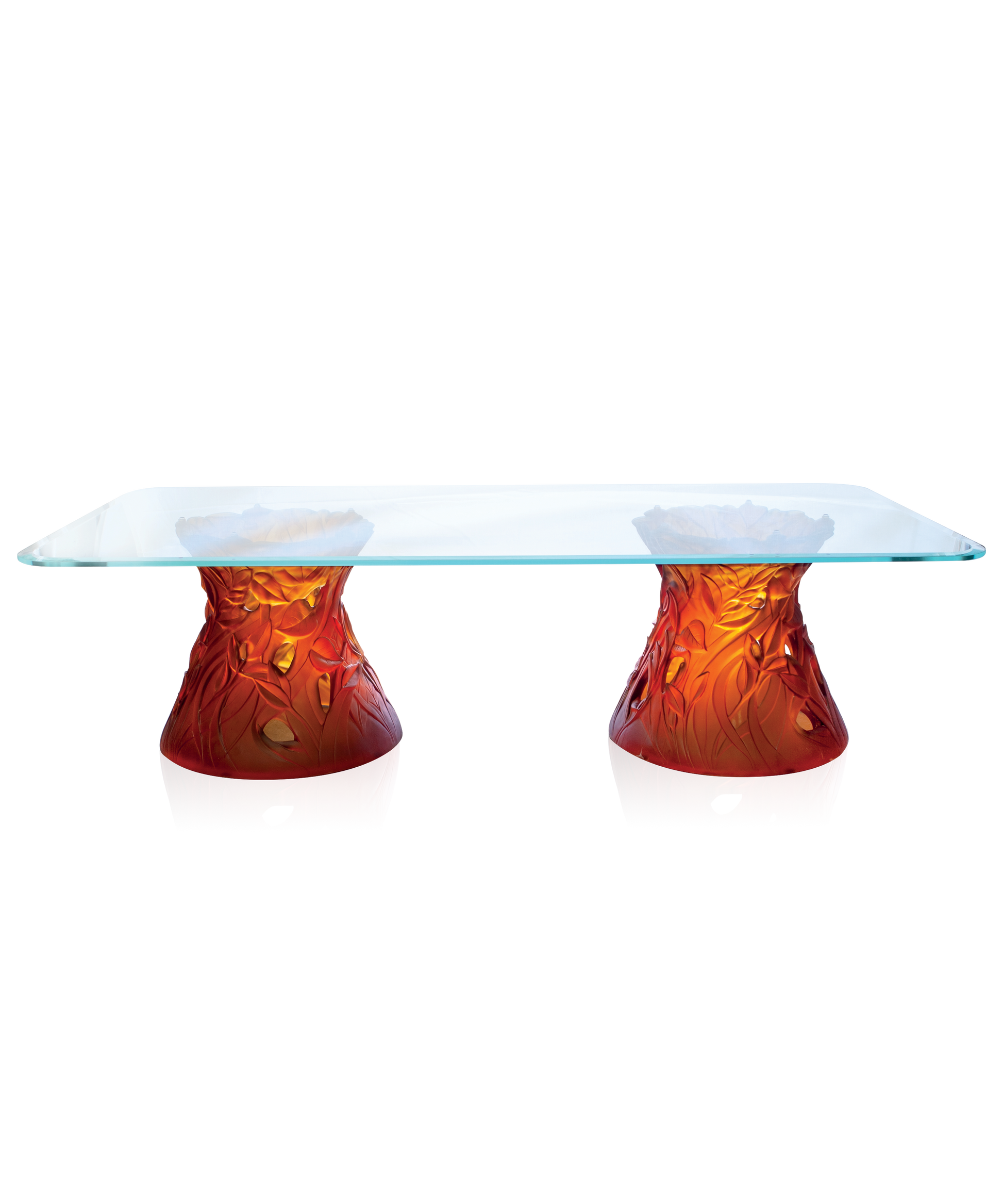 Végétale Table basse grand modèle Ambre - Daum