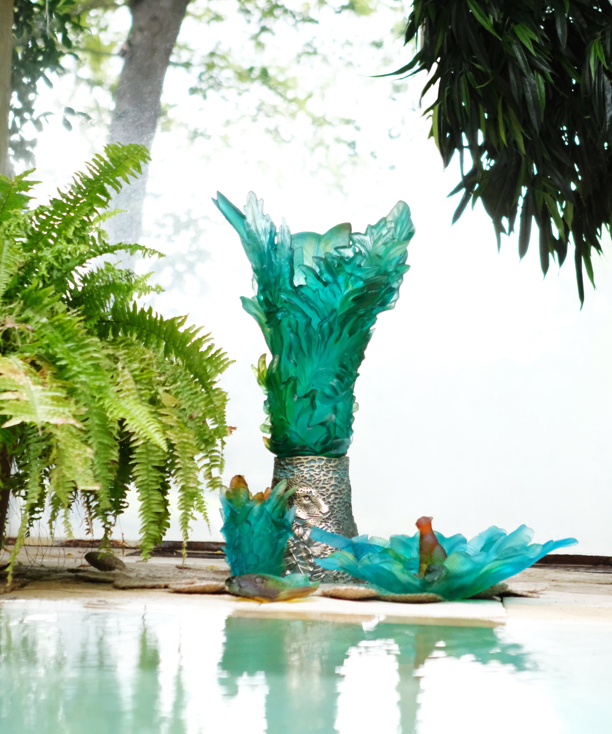 Voyage Tropical Vase petit modèle - Daum