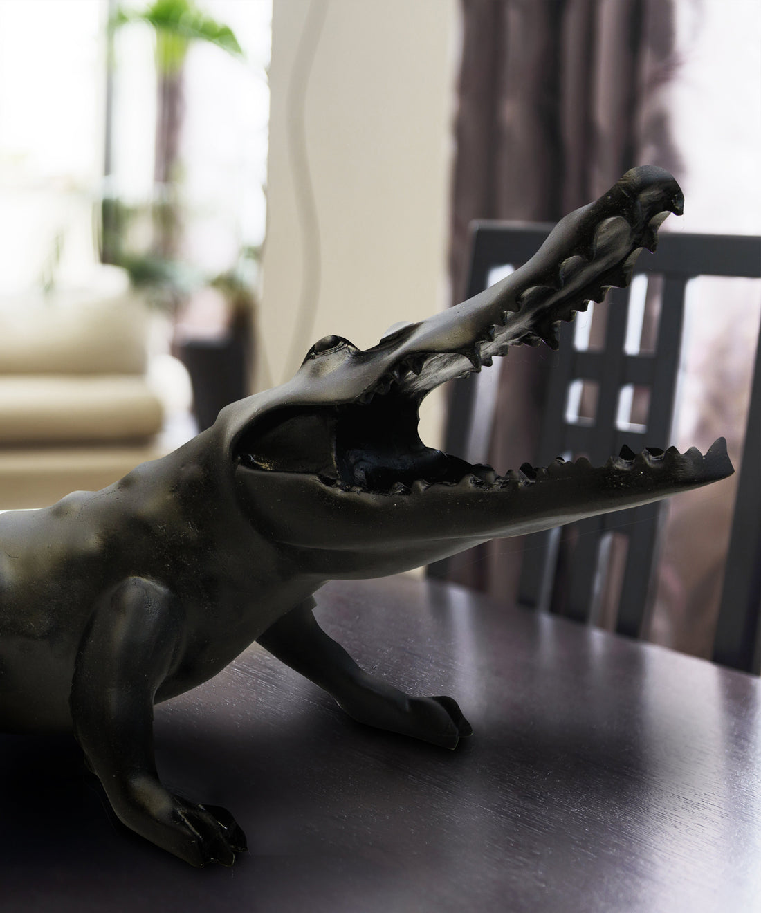 Wild Crocodile Noir de Richard Orlinski 99ex - Daum