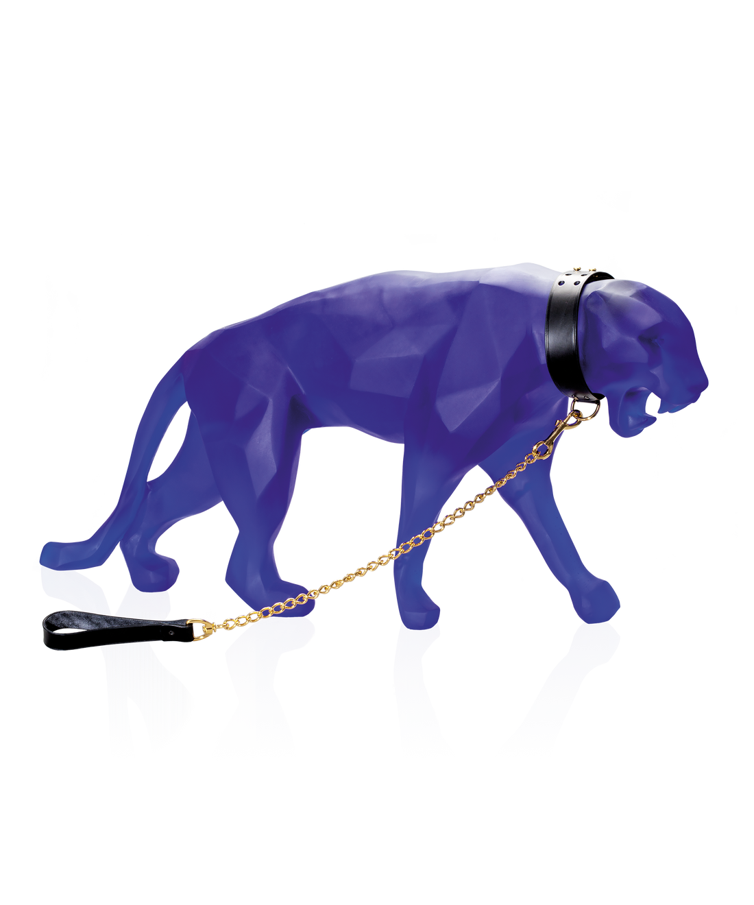 Wild Panther grand modèle Bleue de Richard Orlinski 8ex - Daum