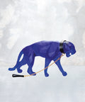 Wild Panther grand modèle Bleue de Richard Orlinski 8ex - Daum