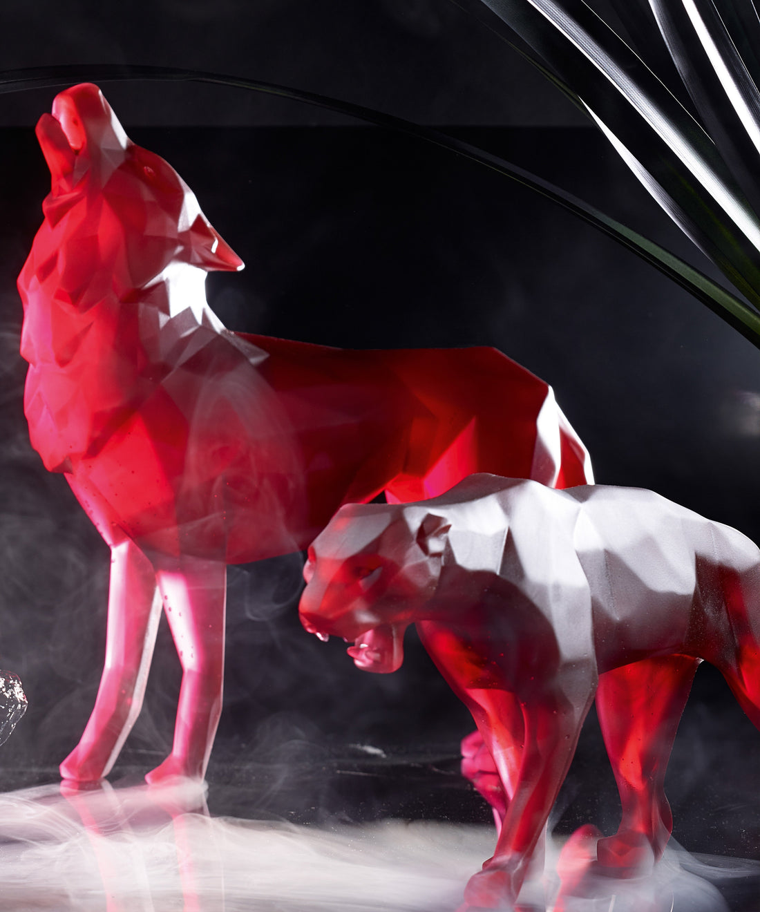 Wild Panther petit modèle Rouge de Richard Orlinski 375ex - Daum