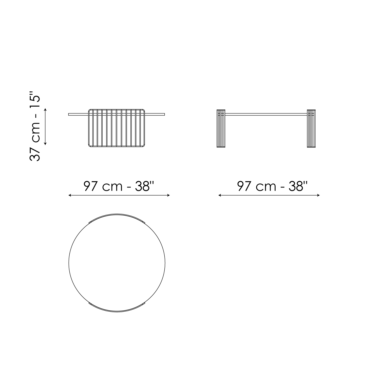 Harpe Coffee Table by Bonaldo